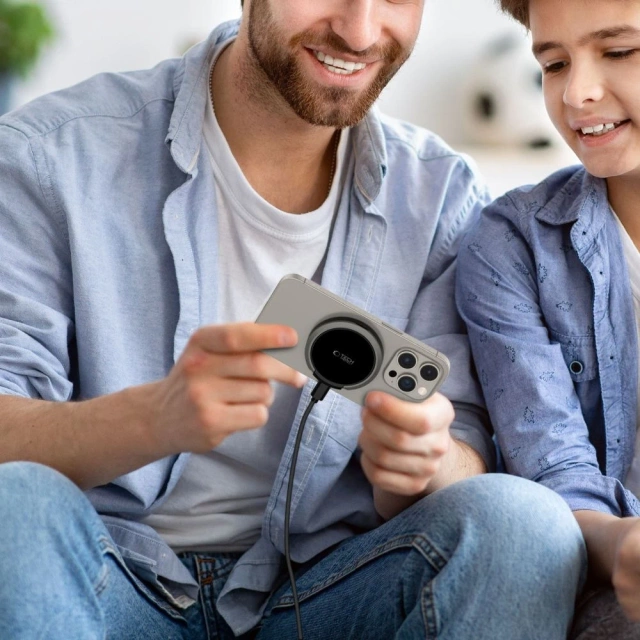 MagSafe Tech-Protect Ladegerät QI15W-A33 Schwarz 15W Ständer