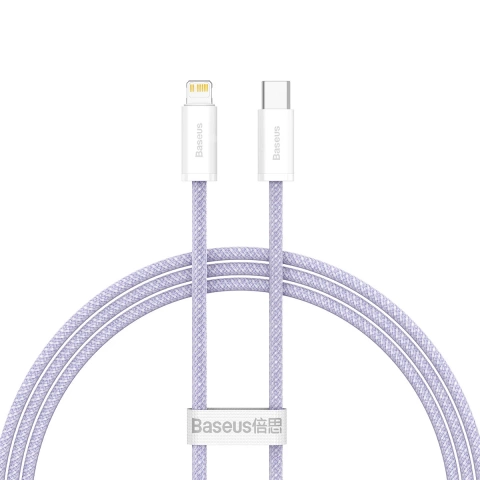 Кабель для швидкої зарядки Baseus Dynamic 2 Series USB-C - Lightning 20W 480Mbps 1m фіолетовий