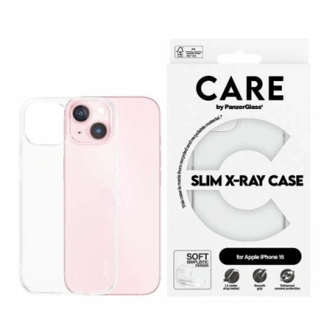 Etui do iPhone 15 PanzerGlass Slim X-Ray Case Transparentne