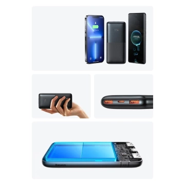 Baseus Bipow Pro Power Bank 10000mAh 20W biela s káblom USB typu A - USB typu C 3A 0,3 m (PPBD040202)