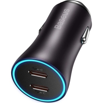 BASEUS Car Charger 2 x Type C PD QC4.0 3A 40W CGJP000013 Black
