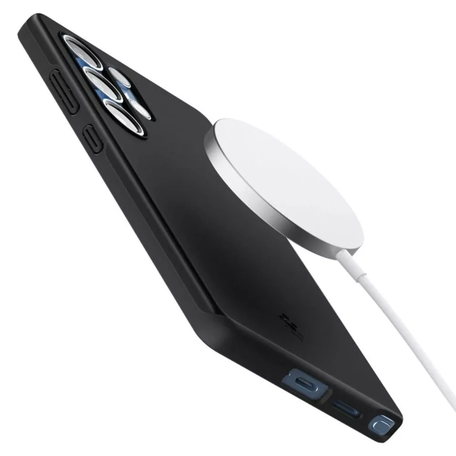 Pouzdro Spigen Thin Fit Mag MagSafe pro Samsung Galaxy S25 Ultra černé