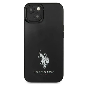 Pevné puzdro US Polo Horses Logo na telefón iPhone 13 mini 5,4" čierna/čierna