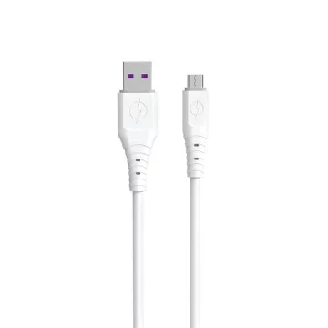 Dudao kabel USB kabel - micro USB 6A 1 m bílý (TGL3M)