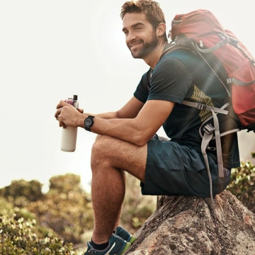 Nylon-Armband für Samsung Galaxy Watch Ultra (47 mm) Black