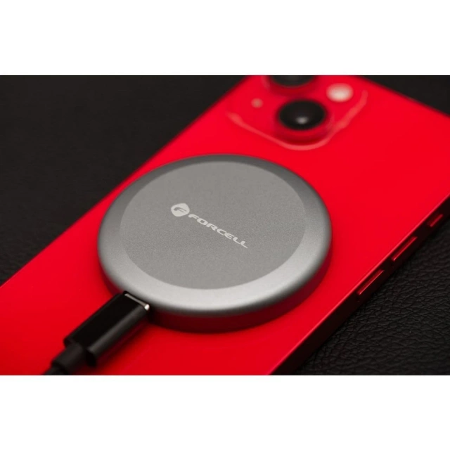 Індуктивний зарядний пристрій Forcell Smart Charge Qi2 MagSafe 15W USB-C