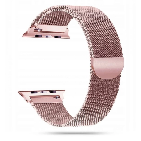 Tech-protect milaneseband apple watch 4 / 5 / 6 / 7 / 8 / se / ultra (42 / 44 / 45 / 49 mm) růžové zlato