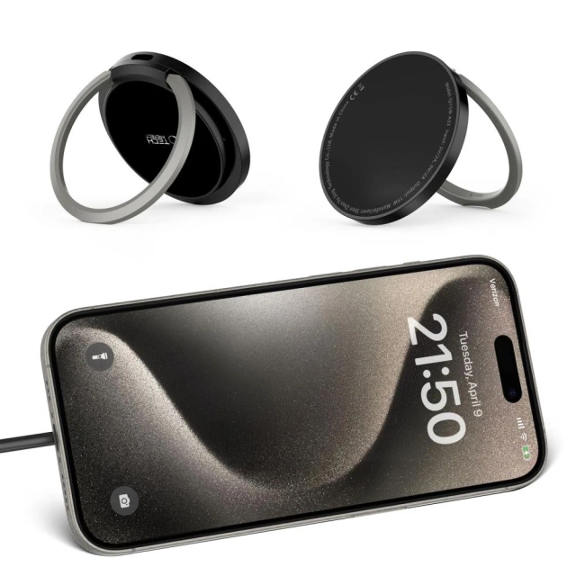 Зарядний пристрій MagSafe Tech-Protect QI15W-A33 чорний 15 Вт з підставкою