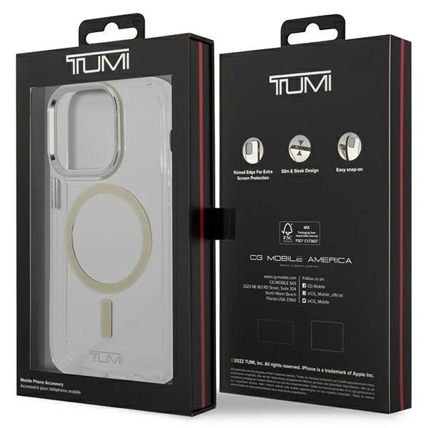 Твердий чохол Tumi Transparent MagSafe для iPhone 14 Pro прозорий/прозорий