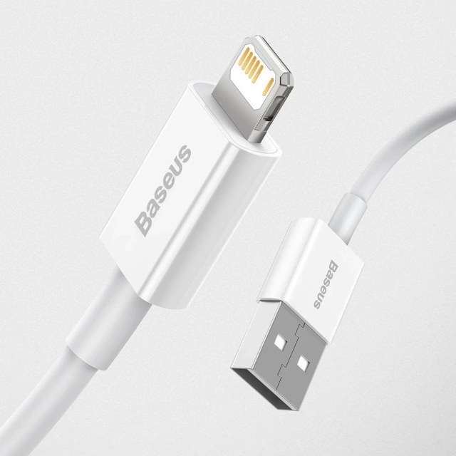 Baseus Superior USB kábel – Lightning 2,4A 1,5 m biely (CALYS-B02)