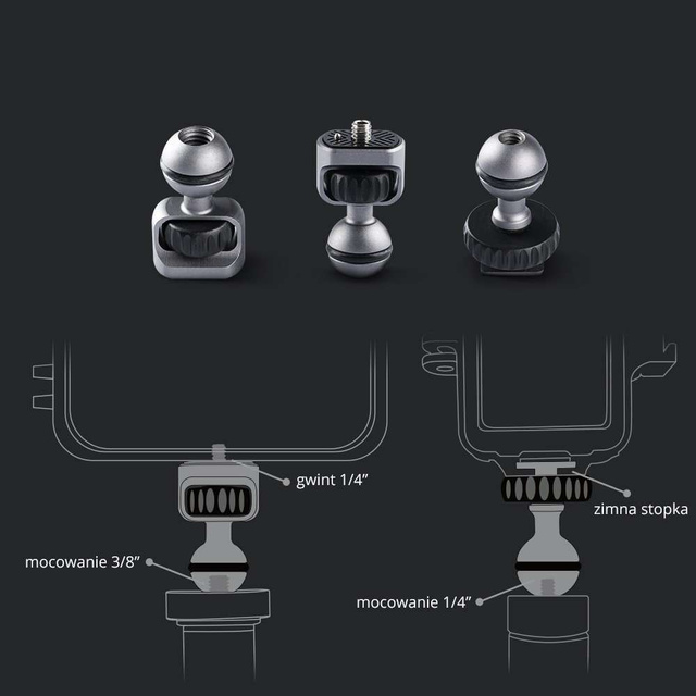 Pripojenie príslušenstva PGYTECH Magic Arm (P-CG-009) ku kamerám/gimbalom