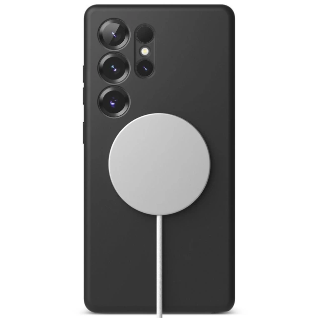 Etui für Samsung Galaxy S25 Ultra Schwarz Ringke Silikon Magnetisch MagSafe