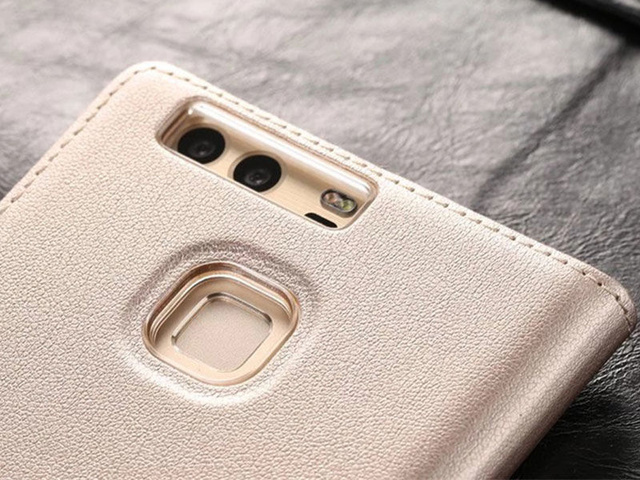 Etui Flip S-View Cover für Huawei p9 Czarne