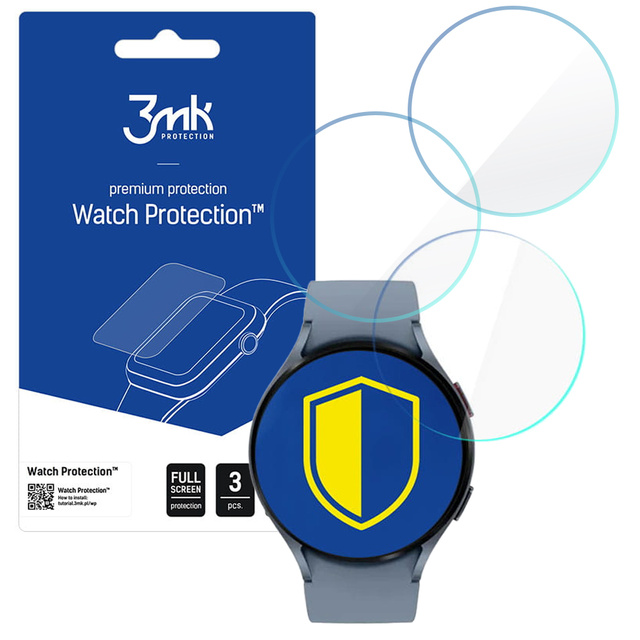 Glass Screen Protector x3 3mk Watch Protection Protector pro Samsung Galaxy Watch 5 44mm