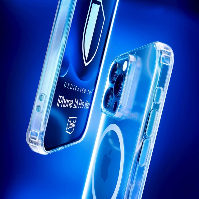 Case for Apple iPhone 16 Pro Max for MagSafe 3mk MagCase reinforced housing armored back transparent