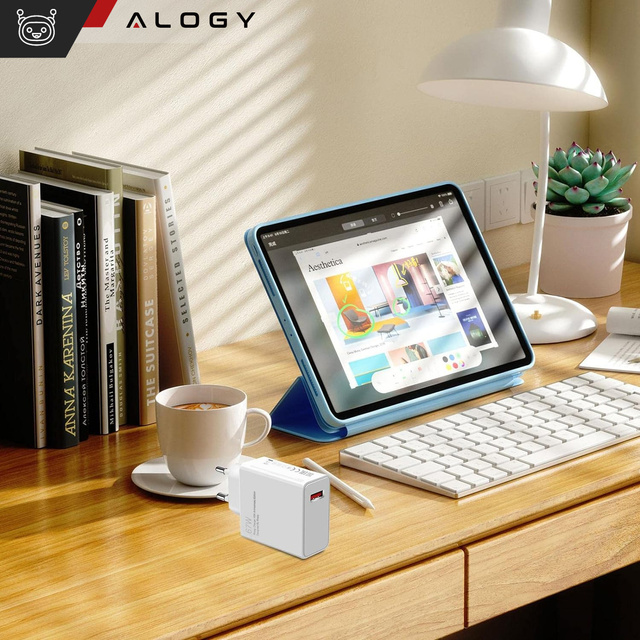 Rychlá 67W USB výkonná nabíječka pro Xiaomi QC Alogy Cube Fast Charging White