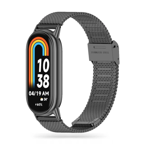 Oceľový náramok Milaneseband pre Xiaomi Smart Band 8/ 8 NFC Black