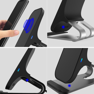 Індуктивна підставка для зарядного пристрою QI15W-S1 Wireless Charger 15W Black