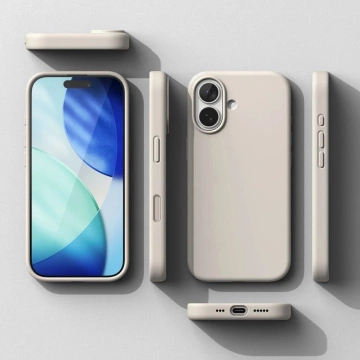 Etui do iPhone 17 Ringke Silicone Magnetic MagSafe Beżowe