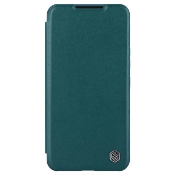 Nillkin Qin Leather Pro Case Samsung Galaxy S23 Flip Cover Kryt fotoaparátu Green