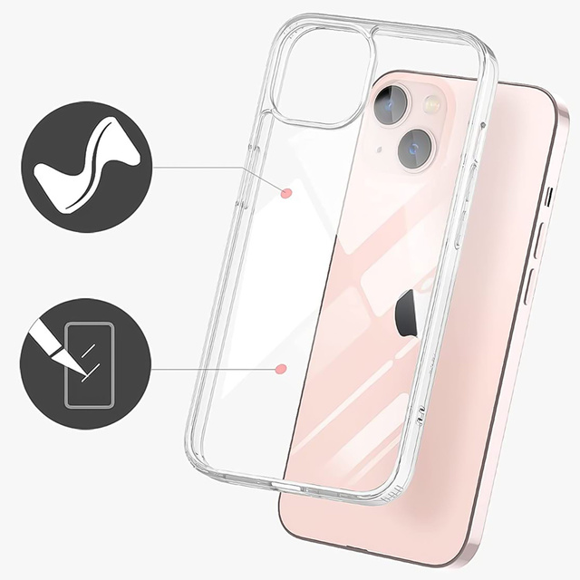 Protective case Alogy Hybrid Case Super Clear for Apple iPhone 13 Clear Glass