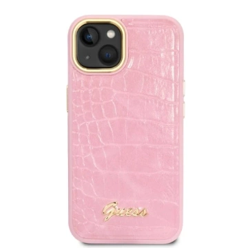 Чохол для телефону Guess GUHCP14MHGCRHP для Apple iPhone 14 Plus 6.7" pink/pink hardcase Croco Collection