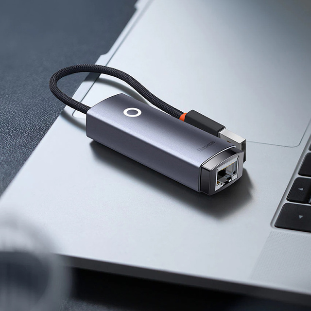 Adaptér LAN síťové karty Baseus Erhernet USB-A na RJ45 1000Mbps adaptér