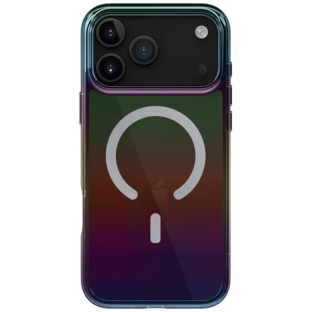 Etui UNIQ Iridescia do iPhone 17 Pro Max MagClick Charging Midnight Quartz