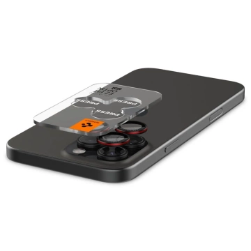 Spigen Optik Pro L-series Glas.Tr "Ez Fit" Camera Protector 2 шт. для iPhone 14 Pro / Pro Max / 15 Pro / Pro Max / 16 Pro / 16 Pro Max чорний