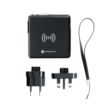 Bezdrôtová cestovná nabíjačka POWERBANK Forcell 5v1 10000mAh PD QC