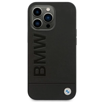Etui BMW BMHCP14XSLLBK для iPhone 14 Pro Max 6,7" Leather Stamp