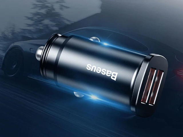 Baseus QC 2x USB 30W ultra-fast car charger black