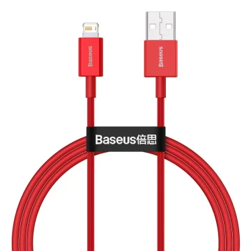 Baseus Superior USB kabel - Lightning 2,4 A 1 m červený (CALYS-A09)