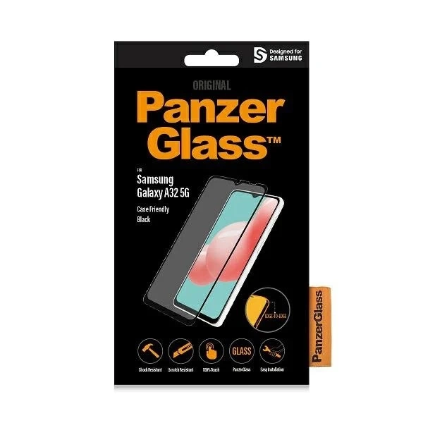 PanzerGlass E2E Regular для Samsung A32 5G Case Friendly чорний/чорний