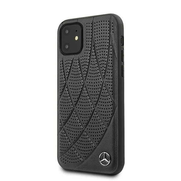 Захисний чохол Mercedes MEHCP12SDIQBK для Apple iPhone 12 Mini 5.4" black/black hardcase Bow Line