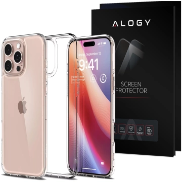 Spigen Ultra Hybrid Glass Case for Apple iPhone 16 Pro Crystal Clear