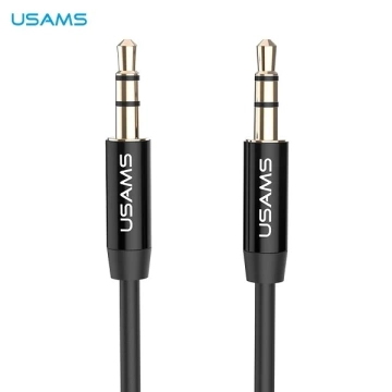 USAMS Adaptér audio jack 3,5m - 3,5m 1m čierny/čierny YP101 (YP-01)