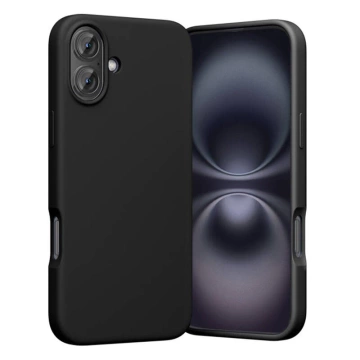 Silikonový ochranný kryt MagSafe pro iPhone 16 Plus, černý