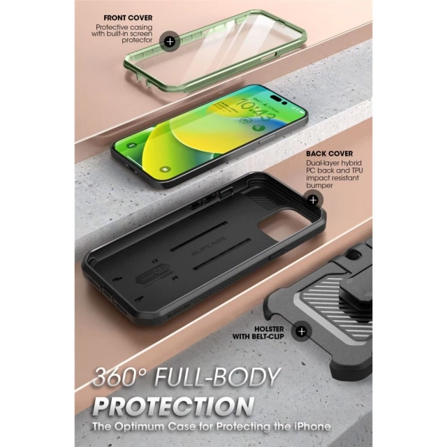 Etui Supcase Unicorn Beetle Pro pro Apple iPhone 14 Pro Guldan