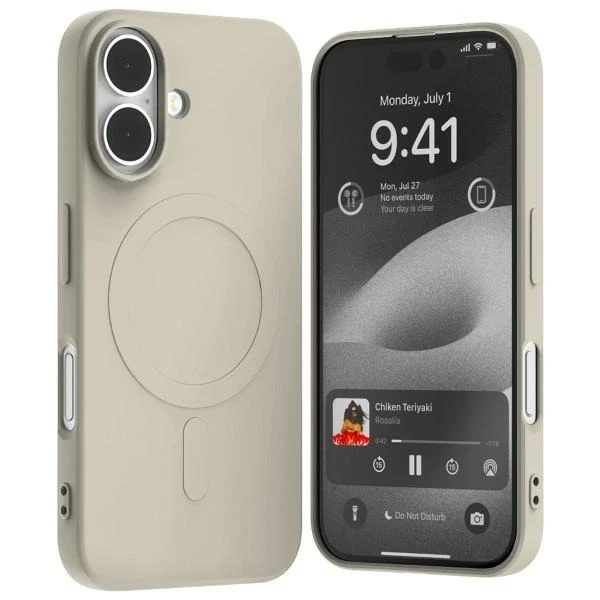 Mercury MagSafe Semi-Silicone Case for iPhone 16 6.1" Stone
