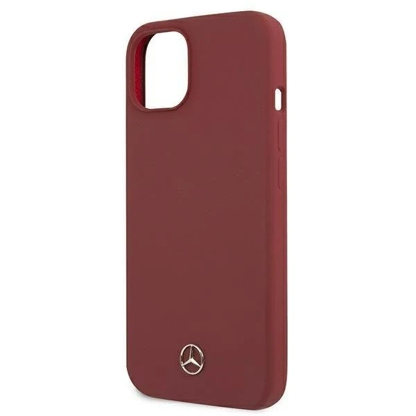 Ochranné pouzdro Mercedes MEHCP13MSILRE pro Apple iPhone 13 6,1" červené/červené pevné pouzdro Silicone Line