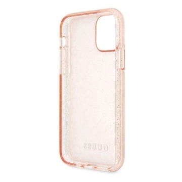 Guess GUHCN65PCGLPI iPhone 11 Pro Max Różowy/růžové pevné pouzdro Glitter
