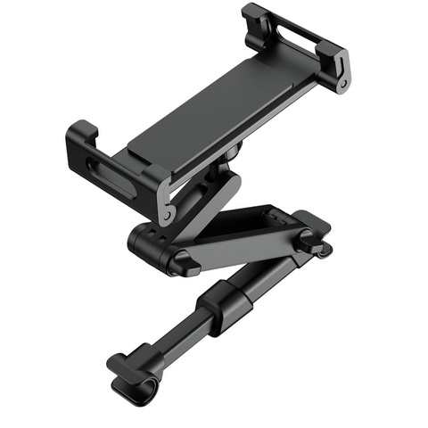 Stretchable Headrest Car Mount na hlavovou opěrku pro telefon / tablet Černá