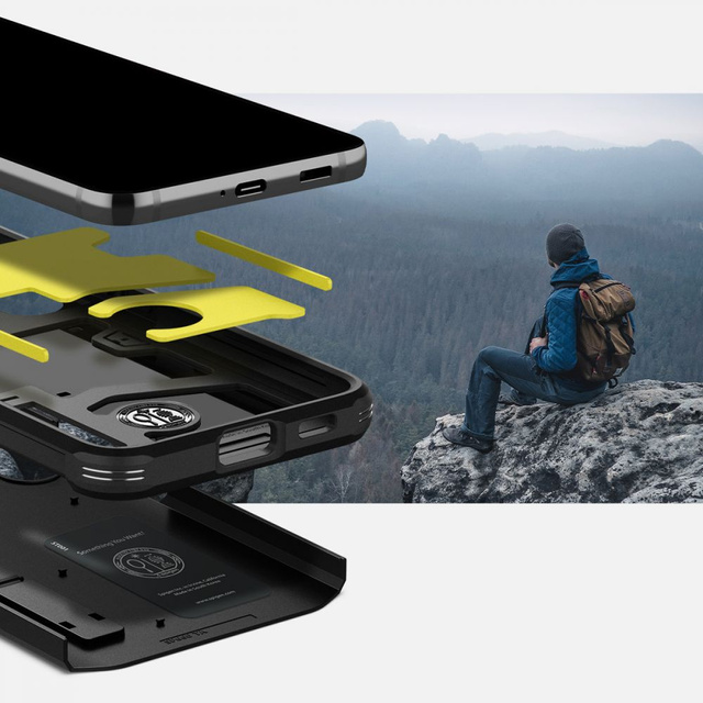 Zadní kryt Spigen Tough Armor case pro Samsung Galaxy S22 Black