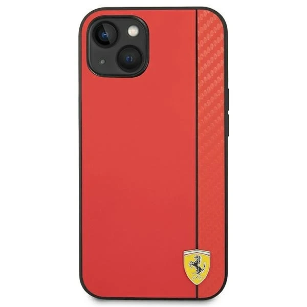 Puzdro na telefón Ferrari FEHCP14MAXRE pre Apple iPhone 14 Plus 6,7" červené/červené pevné puzdro Carbon
