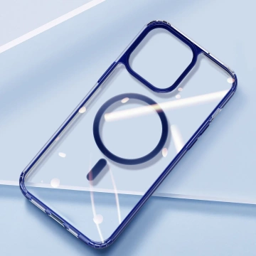 Dux Ducis Clin2 pouzdro iPhone 14 MagSafe magnetické pouzdro modré