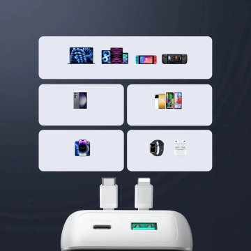 Зовнішній акумулятор Joyroom JR-PBC06 30W 10000mAh з кабелями Lightning та USB-C