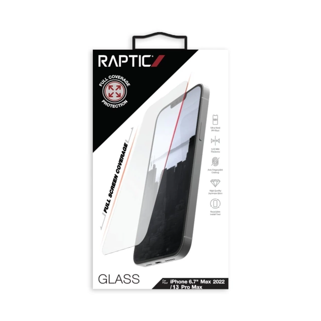 Celoobrazovkové tvrzené sklo Raptic X-Doria Full Glass iPhone 14 Plus