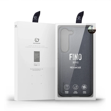 Ochranné puzdro Dux Ducis Fino pre kryt Samsung Galaxy S23 so silikónovým rámom sivej farby