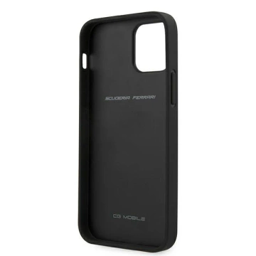Etui na telefon Ferrari iPhone 12 Pro Max 6,7" czarny/black hardcase On Track Perforated